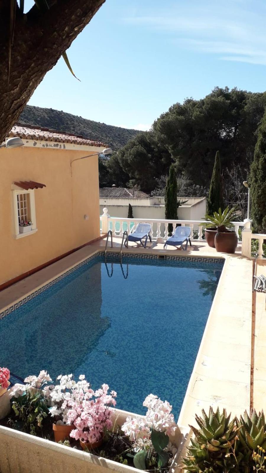 Apartamento En Moraira Con Piscina 100 M De La Playa Esterno foto
